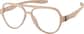 Angle view of OptiFlex® Aviator Glasses 1210533 in Cream thumbnail