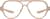 Front view of OptiFlex Aviator Glasses 1210533 in Cream thumbnail