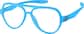Angle view of OptiFlex® Aviator Glasses 1210536 in Blue thumbnail