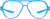 Front view of OptiFlex Aviator Glasses 1210536 in Blue thumbnail