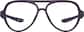 Front view of OptiFlex® Aviator Glasses 1210537 in Purple thumbnail