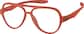 Angle view of OptiFlex® Aviator Glasses 1210542 in Orange thumbnail