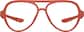 Front view of OptiFlex® Aviator Glasses 1210542 in Orange thumbnail
