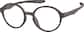 Angle view of Kids' OptiFlex® Round Glasses 1210615 in Brown thumbnail