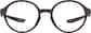 Front view of Kids' OptiFlex® Round Glasses 1210615 in Brown thumbnail