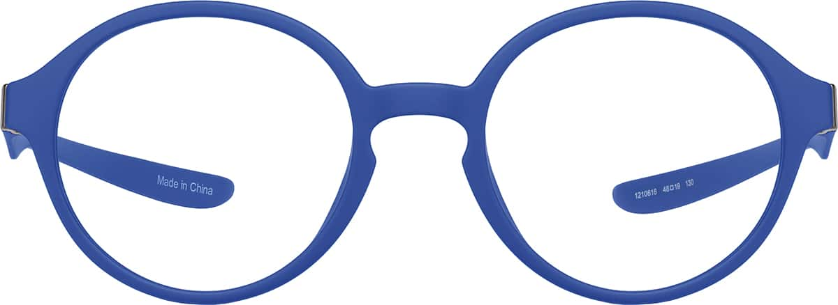 Blue round eyeglass frames best sale