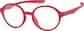 Angle view of Kids' OptiFlex® Round Glasses 1210618 in Red thumbnail