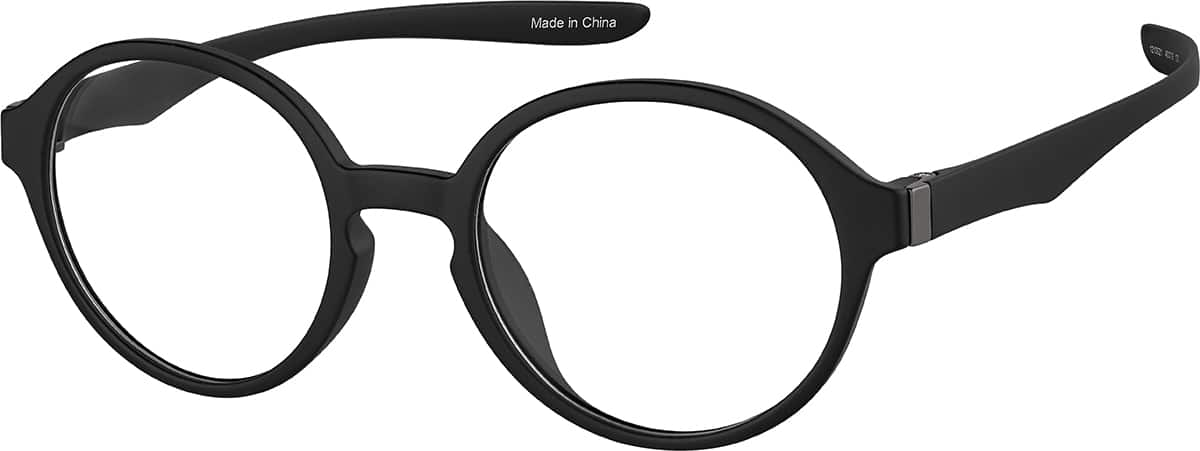 Angle view of Kids' OptiFlex Round 1210621 in Black