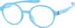 Angle view of Kids' OptiFlex® Round Glasses 1210636 in Blue thumbnail