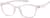 Angle view of OptiFlex Rectangle Glasses 1210719 in Pink thumbnail