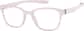 Angle view of OptiFlex® Rectangle Glasses 1210719 in Pink thumbnail