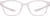 Front view of OptiFlex Rectangle Glasses 1210719 in Pink thumbnail