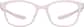 Front view of OptiFlex® Rectangle Glasses 1210719 in Pink thumbnail