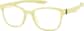 Angle view of OptiFlex® Rectangle Glasses 1210722 in Yellow thumbnail