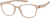 Angle view of OptiFlex Rectangle Glasses 1210733 in Cream thumbnail
