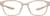 Front view of OptiFlex Rectangle Glasses 1210733 in Cream thumbnail