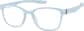 Angle view of OptiFlex Rectangle Glasses 1210736 in Blue thumbnail