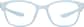 Front view of OptiFlex Rectangle Glasses 1210736 in Blue thumbnail