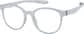 Angle view of OptiFlex Round Glasses 1210812 in Gray thumbnail
