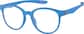 Angle view of OptiFlex® Round Glasses 1210816 in Blue thumbnail