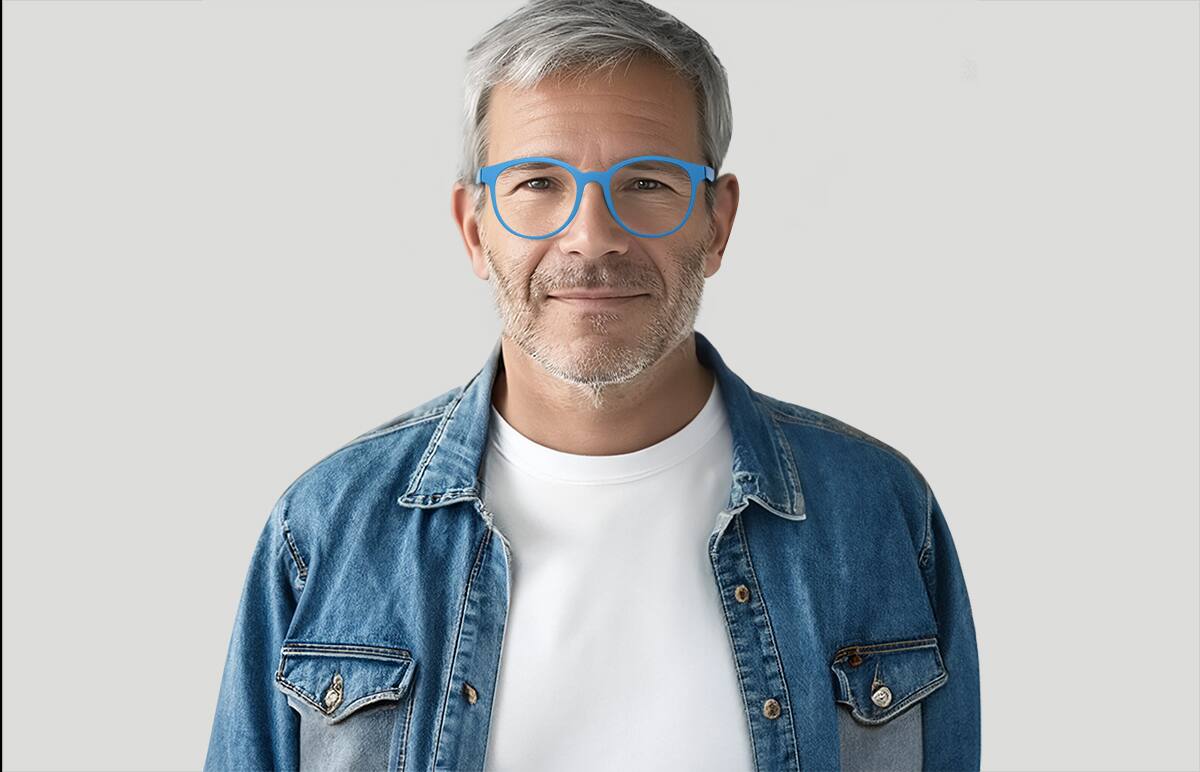 スーパーコピー 激安 - ブランドコピー代引き高品質専門店 Blue OptiFlex Optical Zenni | #1210816 Round FCSフィン