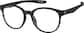 Angle view of OptiFlex Round Glasses 1210821 in Black thumbnail