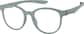 Angle view of OptiFlex Round Glasses 1210834 in Green thumbnail