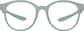 Front view of OptiFlex Round Glasses 1210834 in Green thumbnail