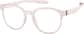 Angle view of OptiFlex® Round Glasses 1210859 in Pink thumbnail