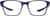 Front view of OptiFlex Square Glasses 1210916 in Blue thumbnail