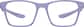 Front view of OptiFlex® Square Glasses 1210917 in Purple thumbnail