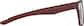 Side view of OptiFlex Square Glasses 1210918 in Red thumbnail