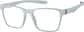 Angle view of OptiFlex® Square Glasses 1210946 in Blue thumbnail