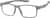 Angle view of OptiFlex Rectangle Glasses 1211012 in Gray thumbnail