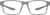 Front view of OptiFlex Rectangle Glasses 1211012 in Gray thumbnail