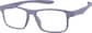 Angle view of OptiFlex Rectangle Glasses 1211017 in Purple thumbnail