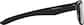 Side view of OptiFlex Rectangle Glasses 1211021 in Black thumbnail