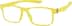OptiFlex Rectangle Glasses 1211022 in Yellow