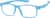 Angle view of OptiFlex Rectangle Glasses 1211036 in Blue thumbnail