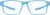 Front view of OptiFlex Rectangle Glasses 1211036 in Blue thumbnail