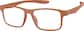 Angle view of OptiFlex Rectangle Glasses 1211042 in Orange thumbnail