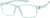 Angle view of OptiFlex Rectangle Glasses 1211046 in Blue thumbnail