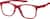 Angle view of Kids' OptiFlex Square Glasses 1211118 in Red thumbnail