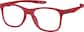 Angle view of Kids' OptiFlex® Square Glasses 1211118 in Red thumbnail
