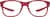 Front view of Kids' OptiFlex Square Glasses 1211118 in Red thumbnail