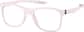 Angle view of Kids' OptiFlex Square Glasses 1211119 in Pink thumbnail