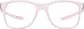 Front view of Kids' OptiFlex Square Glasses 1211119 in Pink thumbnail