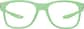 Front view of Kids' OptiFlex Square Glasses 1211124 in Green thumbnail