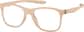 Angle view of Kids' OptiFlex Square Glasses 1211133 in Cream thumbnail