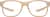 Front view of Kids' OptiFlex Square Glasses 1211133 in Cream thumbnail